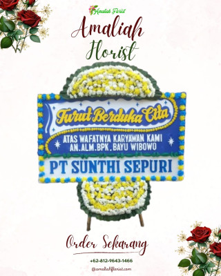 Papan Bunga Duka di Rumbai