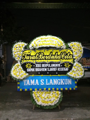 Papan Bunga Duka di Rumbai